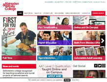Tablet Screenshot of abingdon-witney.ac.uk